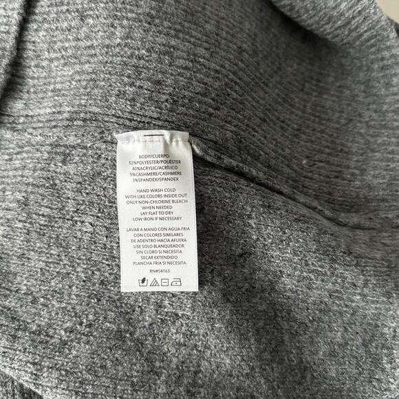 DKNY Rib Knit Sweater in Heather Grey Plus Size XXL - Picture 6 of 8
